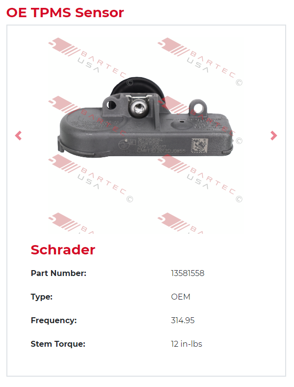 OE TPMS Sensor